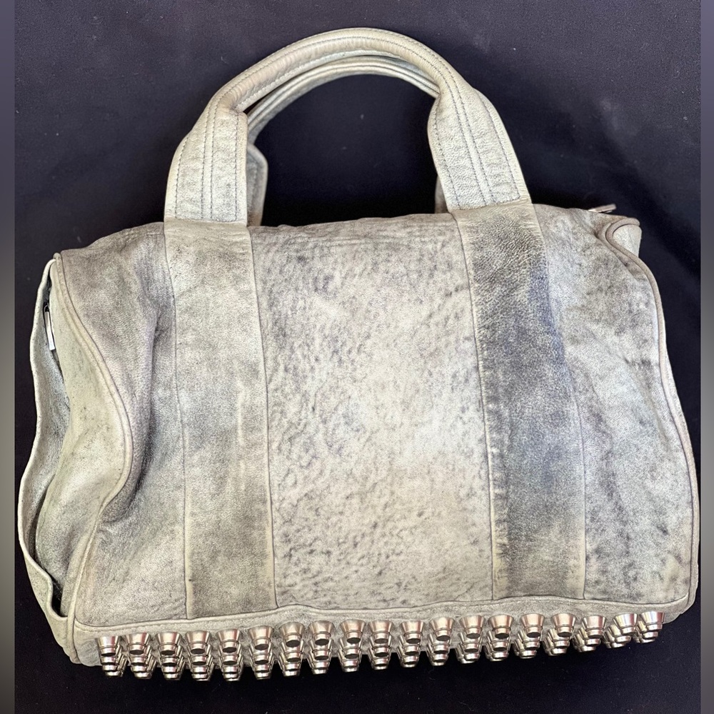 🖤Alexander Wang Rocco Leather Bag / Boston Bag - Grey